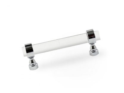 Heritage Adjustable Center Pull with 1/2" Diameter Clear Acrylic Rod