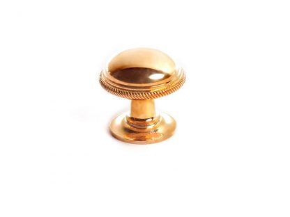 Traditional Knurled Knob with Plain Rose