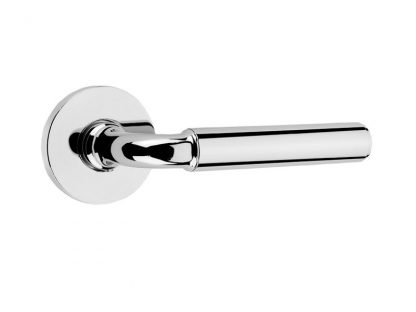 Frank Allart 7773-7843B 1960s Tube Lever with Modern Round Rosette in Polished Chrome