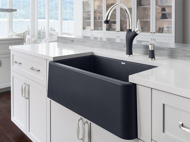 blanco b401779 ikon apron front specialty kitchen sink