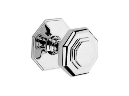 Derby Knob with Stepped Octagon Rosette