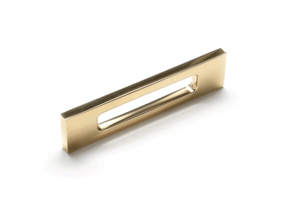 The Modern Slot Pull, solid brass