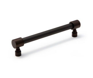 Edwards Pull Light Bronze, Edwards Pull, Oil Rubbed Bronze, Mixed Metals, Edwards Collection, Solid Brass, Cabinet Pull, Brass Cabinet Hardware, End Cap Pull, Matte Black Fixtures